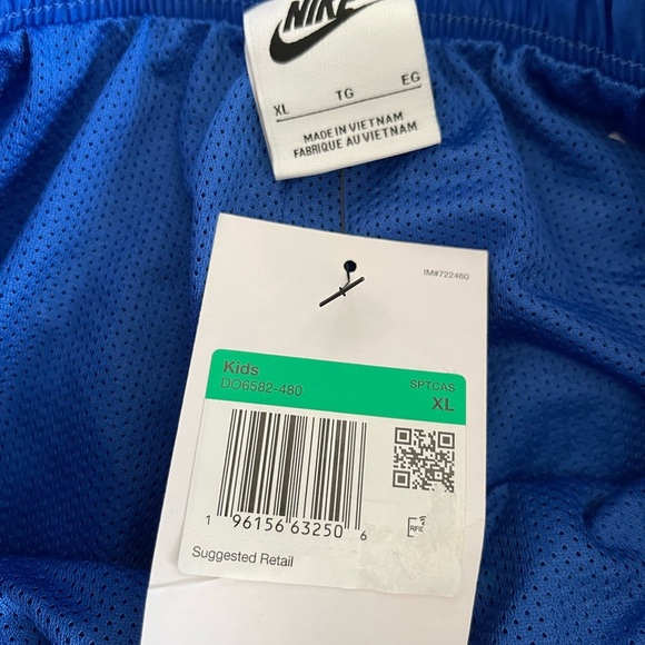 Nike Blue Athletic Shorts with White Accents - Picture 3 of 4